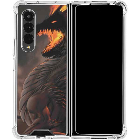 LA Williams LA Williams Belial Dragon Galaxy Z Fold4 5G Clear Case