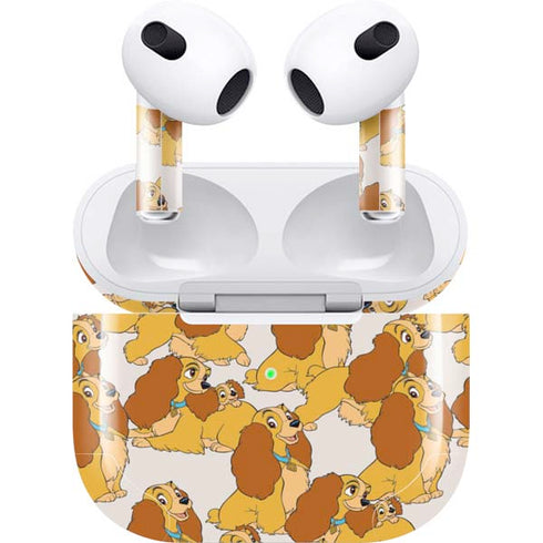 Disney Lady & The Tramp Lady Pattern Apple AirPods (3rd Gen 2021) Skin