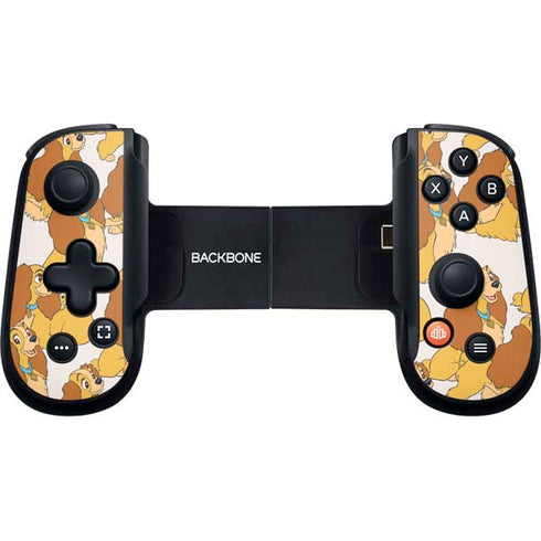 Disney Lady & The Tramp Lady Pattern Backbone One for iPhone Game Controller Skin
