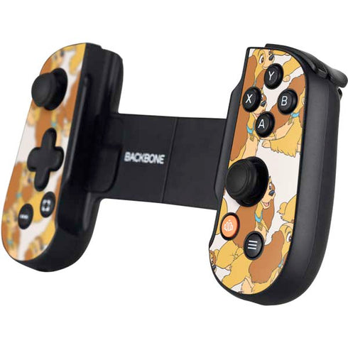 Disney Lady & The Tramp Lady Pattern Backbone One for iPhone Game Controller Skin