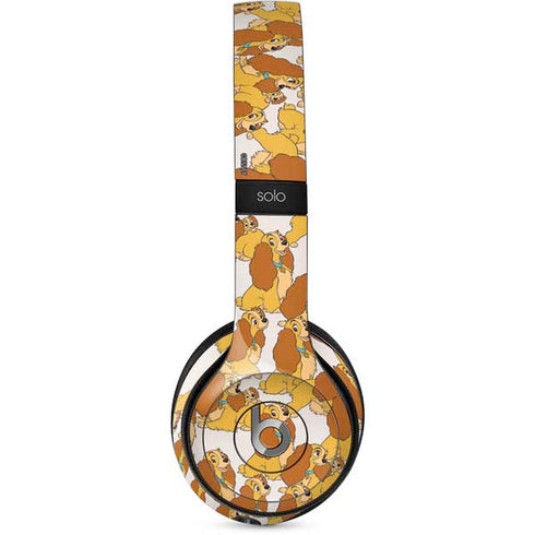 Disney Lady & The Tramp Lady Pattern Beats Solo 2 Wired Skin