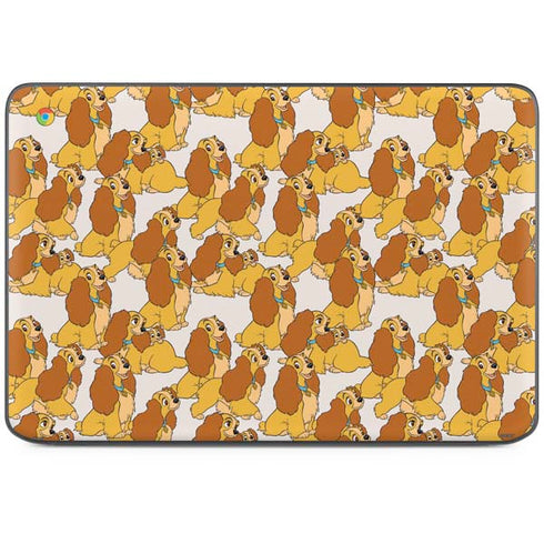 Disney Lady & The Tramp Lady Pattern HP Chromebook Skin