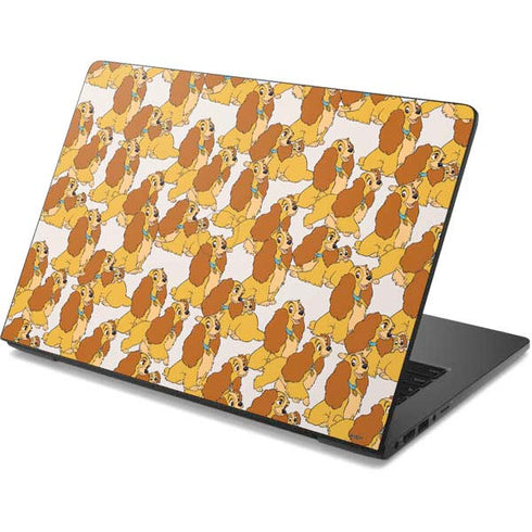 Disney Lady & The Tramp Lady Pattern Dell Chromebook Skin