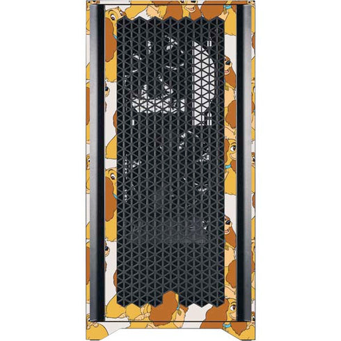 Disney Lady & The Tramp Lady Pattern Corsair 4000D Tempered Glass Mid-Tower ATX Case Skin
