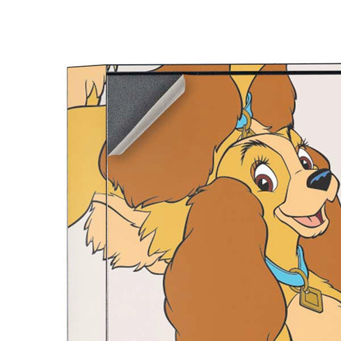 Disney Lady & The Tramp Lady Pattern Corsair 4000D Tempered Glass Mid-Tower ATX Case Skin