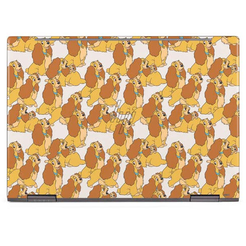 Disney Lady & The Tramp Lady Pattern HP Envy Skin
