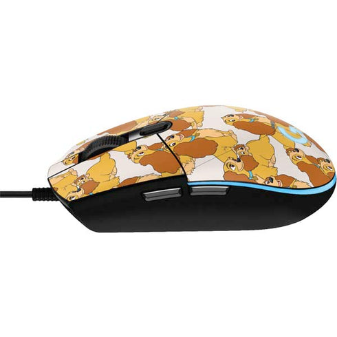 Disney Lady & The Tramp Lady Pattern G203 Prodigy RGB Wired Gaming Mouse Skin