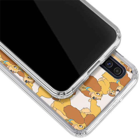 Disney Lady & The Tramp Lady Pattern Galaxy A50 Clear Case