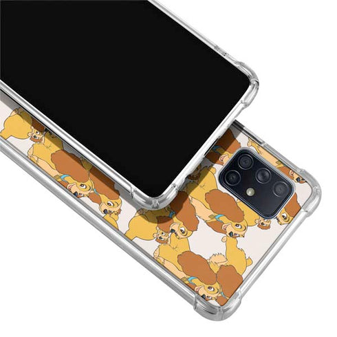 Disney Lady & The Tramp Lady Pattern Galaxy A51 5G Clear Case