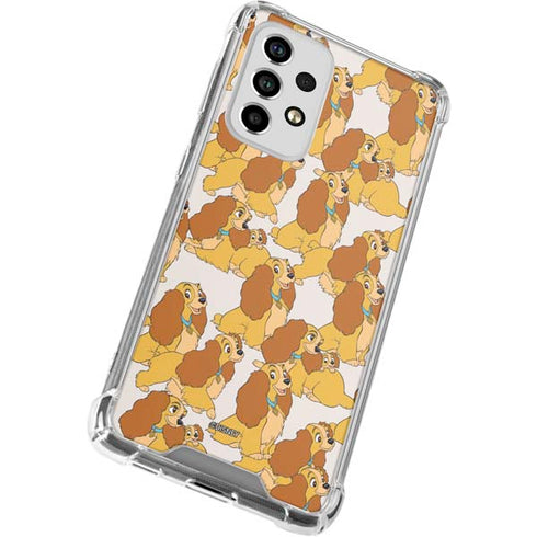 Disney Lady & The Tramp Lady Pattern Galaxy A53 5G Clear Case