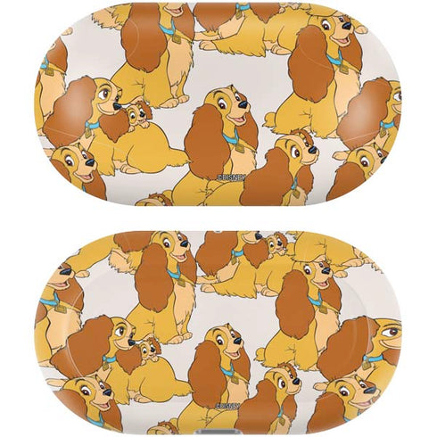 Disney Lady & The Tramp Lady Pattern Galaxy Buds Plus Skin