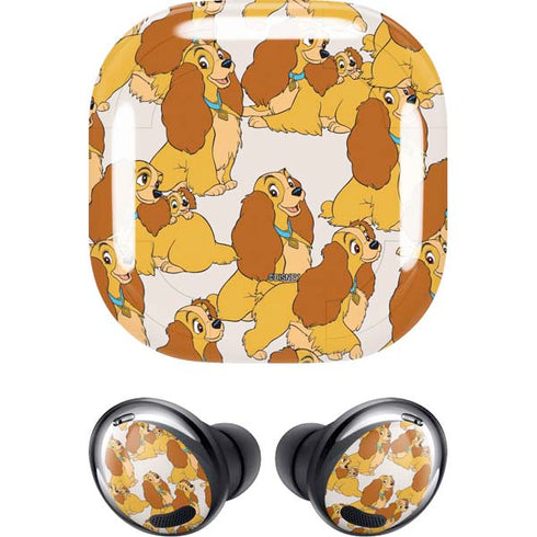 Disney Lady & The Tramp Lady Pattern Galaxy Buds Pro Skin