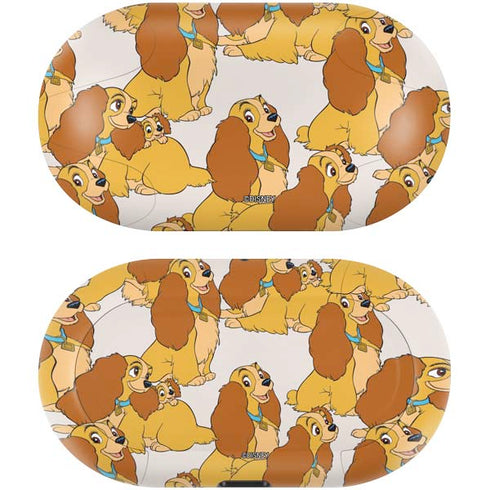 Disney Lady & The Tramp Lady Pattern Galaxy Buds Skin