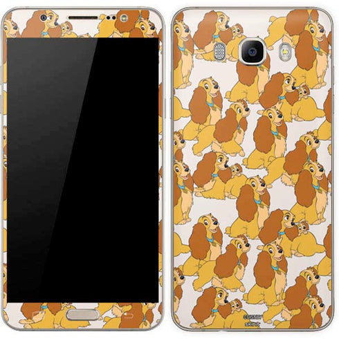 Disney Lady & The Tramp Lady Pattern Galaxy J7 Skin