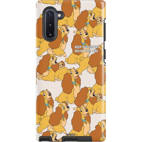 Disney Lady & The Tramp Lady Pattern Galaxy Note 10 Pro Case