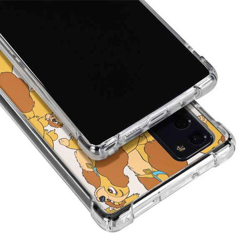 Disney Lady & The Tramp Lady Pattern Galaxy Note20 5G Clear Case