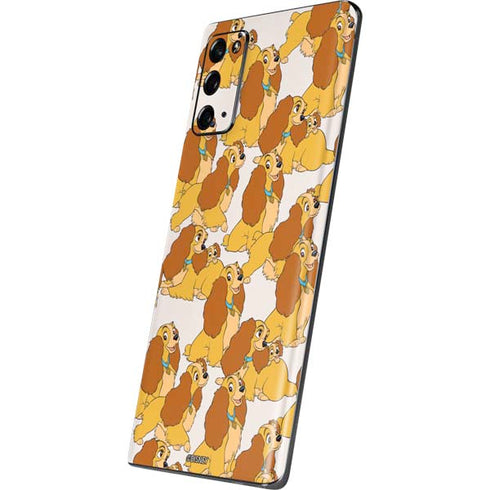 Disney Lady & The Tramp Lady Pattern Galaxy Note20 5G Skin