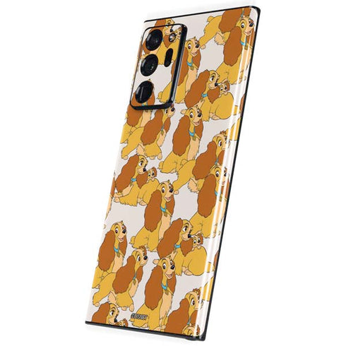 Disney Lady & The Tramp Lady Pattern Galaxy Note20 Ultra 5G Skin