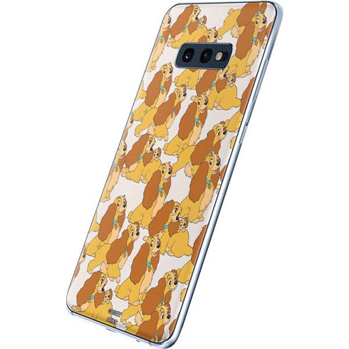 Disney Lady & The Tramp Lady Pattern Galaxy S10e Skin