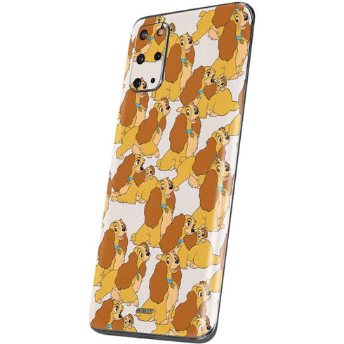 Disney Lady & The Tramp Lady Pattern Galaxy S20 Plus Skin