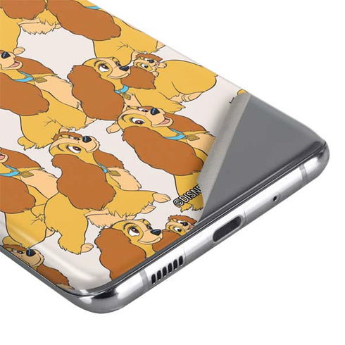 Disney Lady & The Tramp Lady Pattern Galaxy S20 Plus Skin