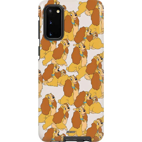 Disney Lady & The Tramp Lady Pattern Galaxy S20 Pro Case