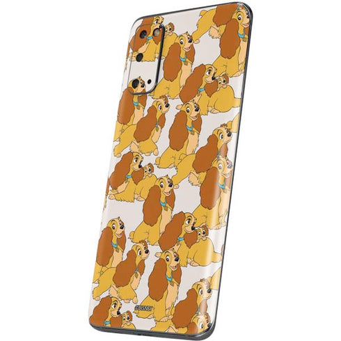 Disney Lady & The Tramp Lady Pattern Galaxy S20 Skin