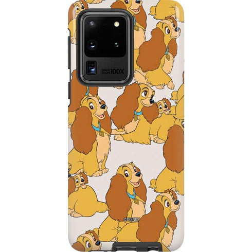 Disney Lady & The Tramp Lady Pattern Galaxy S20 Ultra 5G Pro Case