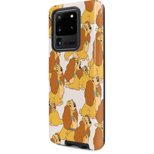 Disney Lady & The Tramp Lady Pattern Galaxy S20 Ultra 5G Pro Case