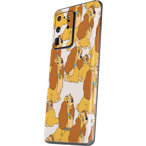 Disney Lady & The Tramp Lady Pattern Galaxy S20 Ultra 5G Skin