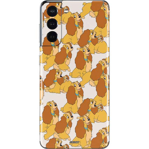 Disney Lady & The Tramp Lady Pattern Galaxy S21 5G Skin