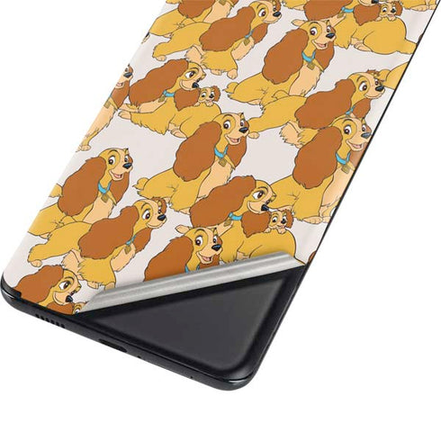 Disney Lady & The Tramp Lady Pattern Galaxy S21 5G Skin