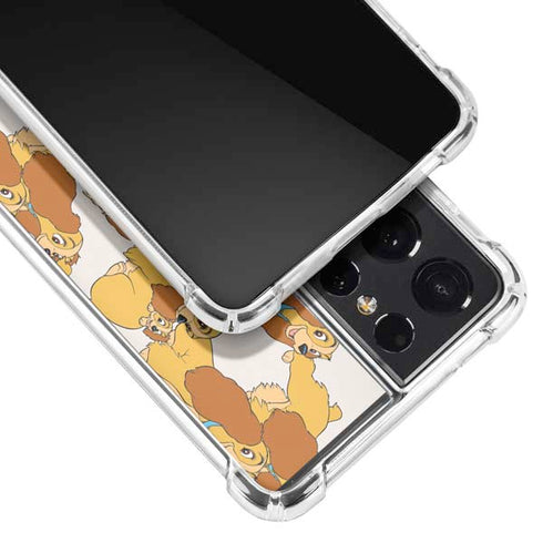Disney Lady & The Tramp Lady Pattern Galaxy S21 Ultra 5G Clear Case