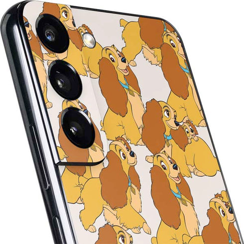 Disney Lady & The Tramp Lady Pattern Galaxy S22 Plus Skin
