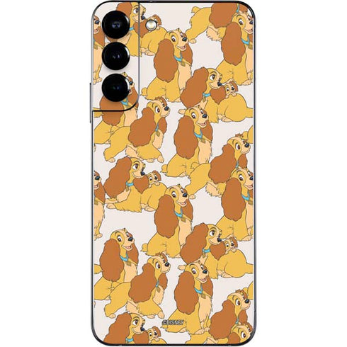 Disney Lady & The Tramp Lady Pattern Galaxy S22 Plus Skin