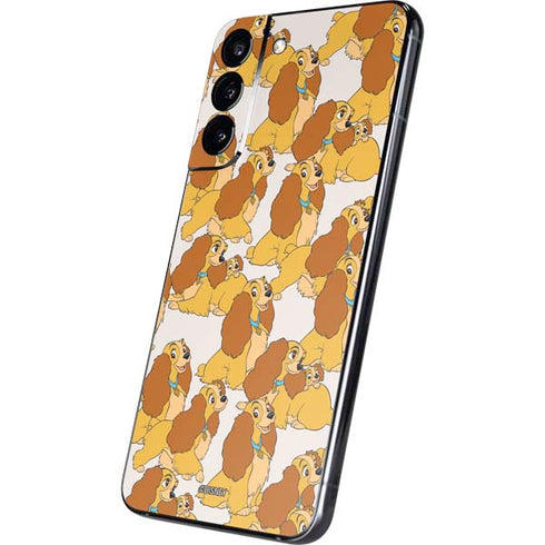 Disney Lady & The Tramp Lady Pattern Galaxy S22 Plus Skin