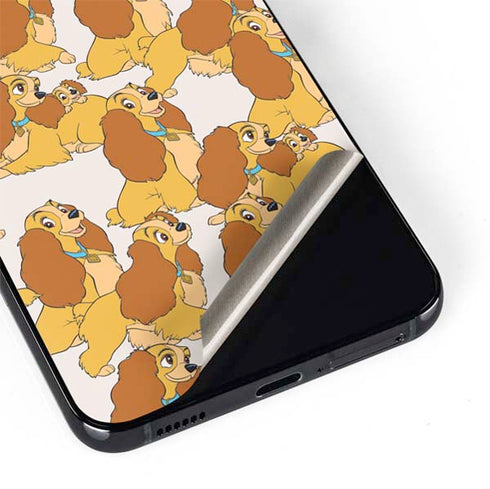 Disney Lady & The Tramp Lady Pattern Galaxy S22 Skin