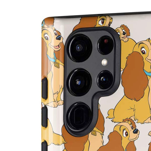 Disney Lady & The Tramp Lady Pattern Galaxy S22 Ultra Pro Case