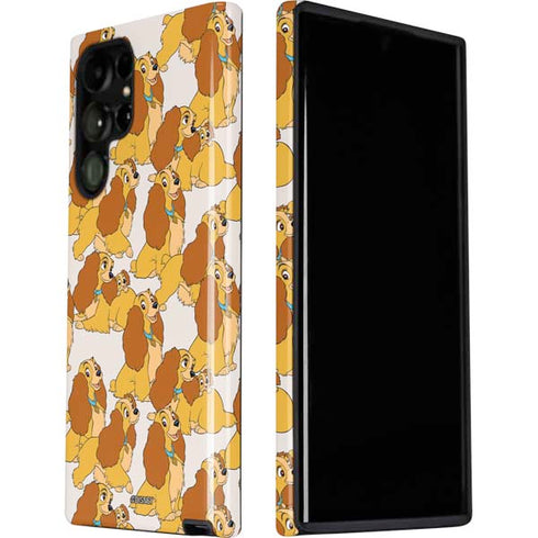 Disney Lady & The Tramp Lady Pattern Galaxy S22 Ultra Pro Case