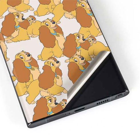 Disney Lady & The Tramp Lady Pattern Galaxy S22 Ultra Skin