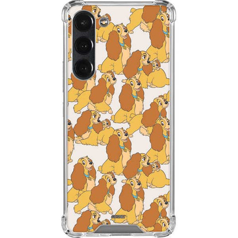Disney Lady & The Tramp Lady Pattern Galaxy S23 Plus Clear Case