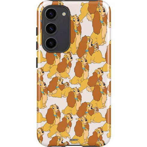 Disney Lady & The Tramp Lady Pattern Galaxy S23 Plus Pro Case