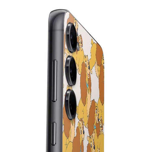Disney Lady & The Tramp Lady Pattern Galaxy S23 Plus Skin
