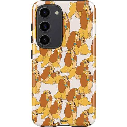 Disney Lady & The Tramp Lady Pattern Galaxy S23 Pro Case