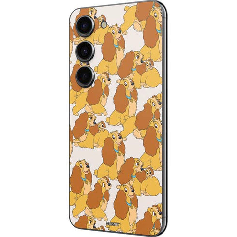 Disney Lady & The Tramp Lady Pattern Galaxy S23 Skin