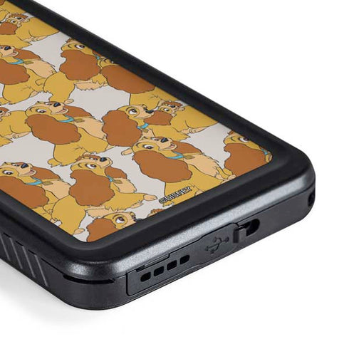 Disney Lady & The Tramp Lady Pattern Galaxy S23 Waterproof Case