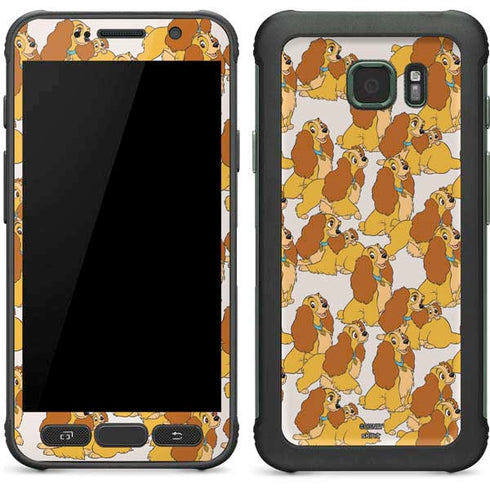 Disney Lady & The Tramp Lady Pattern Galaxy S7 Active Skin