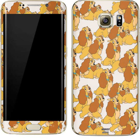 Disney Lady & The Tramp Lady Pattern Galaxy S7 Edge Skin