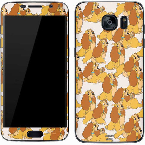 Disney Lady & The Tramp Lady Pattern Galaxy S7 Skin