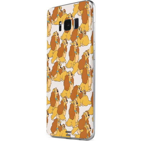 Disney Lady & The Tramp Lady Pattern Galaxy S8 Skin